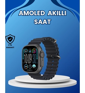 Amoled Akıllı Saat 15 Gün Batarya Güçlü Ekran