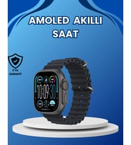 Amoled Akıllı Saat 15 Gün Batarya Güçlü Ekran