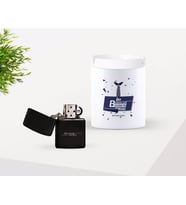 BK Gift Kişiye Özel Babalar Günü Hediyesi İlk Babalar Günü Tasarımlı Seramik Kül Tablası ve Benzinli Çakmak Seti-1 (Model 1)