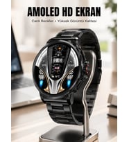 Şık Metal Kasa Ve Değiştirilebilir Kordonlarla Sw80 Smartwatch Yeni Nesil