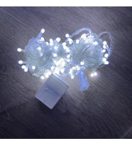 10m 100 Led Damla Uçlu Beyaz Işık Şeffaf Kablo Mz-17-1