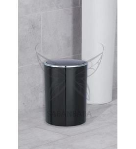 Siyah, Çöp Kovası 2 Litre - İnca Model
