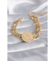 316L Çelik Gold Renk Reşt Altın Model Samanyolu Kadın Bileklik - TJ-BB5867