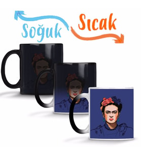 Frida Kahlo 5 Sihirli Kupa Bardak Porselen