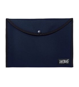 Jacbag Lacivert Erkek A4 Çıtçıtlı Dosya Defter Tablet ve Evrak Çantası