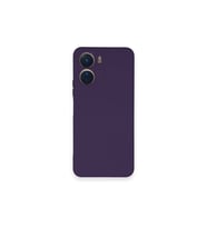 Vivo Y16 Kılıf Nano İçi Kadife Silikon - Mor