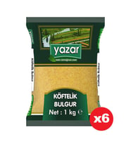 Yazar Köftelik Bulgur 1 Kg. x 6 Adet