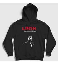 Presmono Unisex Siyah The Professional Film Leon Kapüşonlu Sweatshirt 247337tt