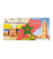 Fas Temalı Plaka Magnet (Karışık)