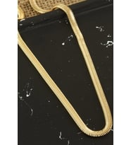 Kobra İtalyan Zincir Kolye 45 cm (Sarı)