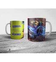Pixxa  EZREAL İsimli Kişiye Özel Kupa Bardak (League of Legends,LOL)
