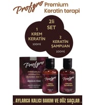Brezilya Fönü / Mucizevi Premium Keratin Terapi / Bakım Seti Aylarca Işıldayan Düz Saçlar / şampuan ve keratin terapi