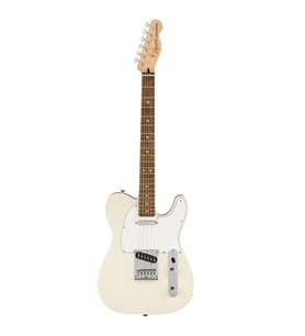 Squier 0378200505 Affinity Telecaster Elektro Gitar (Olympic White) Laurel Klavye Beyaz Klasik Görünüm ve 6-Saddle Köprü