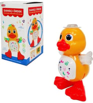 19 cm Pilli Işıklı Müzikli Danscı Ördek 3162 (Sarı)