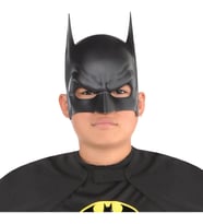 Mey İthalat® Siyah Renk Çocuk Boy Arkadan Lastikli Batman Maskesi A Kalite 20x14 cm