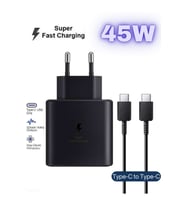 Galaxy Z Flip 4/3/2 - Z Fold4/3/2 Uyumlu 45 Watt Süper Hızlı Şarj Aleti - Cihazı - Adaptör + Kablo