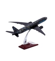 Zekupp - Maket Uçak - Boeing 777-300 1/200 - SİYAH DESENLİ ÖZEL TASARIM Model Uçak