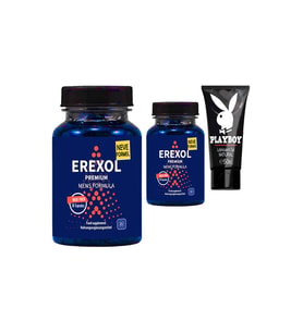 Erexol 2 Adet Erkeklere Destek L-argininli L-citrullineli inko Extreli 30 lu + Kayganlaşma Jel
