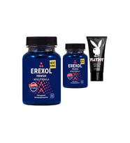 Erexol 2 Adet Erkeklere Destek L-argininli L-citrullineli inko Extreli 30 lu + Kayganlaşma Jel