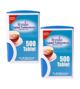 Fibrelle Sakarinli Tablet Tatlandırıcı 500'lük Kutu 2 adet
