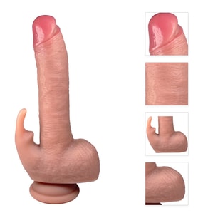 İleri Geri Ve Salınım Hareketli 7 Modlu Klitoris Uyarıcılı Realistik Penis