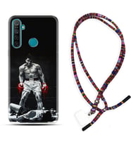 Realme 5i 5 Pro 6i 7 Pro 8 Kılıf Boyun Asklı Rasta Silikon Moon Baloon 1369