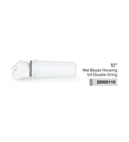 10” inch Su Arıtma Filtre Kabı Mat Beyaz Housing 1/4 Double Oring
