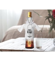 BK Gift Kişiye Özel Mini Beyaz İçki Şişesi Tişörtü , Ev Bar Dekoru, Rakı, Rakı Şişesi Tişörtü, Ev Barı-6