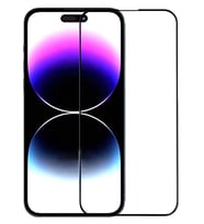 Apple Uyumlu   iPhone 16 Plus Ekranı Koruyucu Tam Kaplayan Siyah Çe