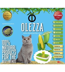 Olezza Mısır Koçanı Kedi Kumu 8Lt