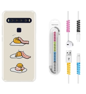TCL 10L 10 Plus 10SE 20E 20SE 30SE L7 Kılıf Kablo Koruma Spiral Silikon Sweety Egg 1322