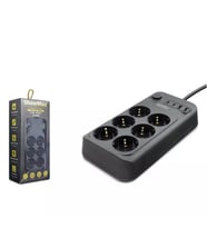 Showmax SH4630 Akım Korumalı Uzatma Kablosu 6 Priz + 2 USB + 2 Type-C