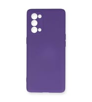 Oppo Reno 5 Pro Kılıf Nano içi Kadife Silikon - Mor