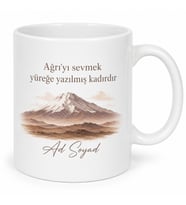 Ağrılı Hemşehriye Özel İsimli Baskılı Kupa Bardak Hediye