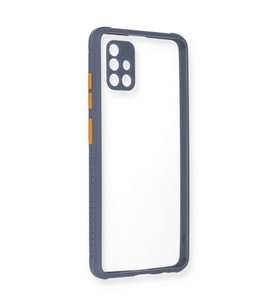 Galaxy A71 Kılıf Miami Şeffaf - Gri