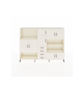 Arges Dolap 9 Raflı 4 Çekmeceli 8 Kapaklı 220x30x163 Aytaşı-Aytaşı