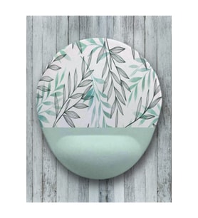 Su Yeşili Oval Bilek Destekli Mouse Pad