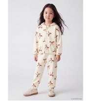 LCW Kids Ekru Fiyonk Baskılı Kız Çocuk Jogger Eşofman Altı