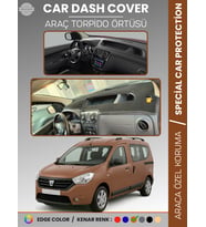 DACIA DOKKER (2012-2020) Torpido Örtüsü Ön Göğüs Koruma Torpido Koruma Çatlamayı Engeller Tam Uyum