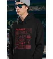 Parker Spider-Man Baskılı Unisex Oversize Örümcek Adam Hoodie