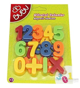 Bu-Bu Mıknatıslı Rakamlar 25 Parça Bubu00083 (Çok Renkli)