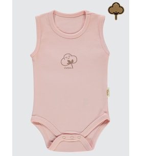 Civil Baby Organik Pamuklu 0-18 Ay Çıtçıtlı Badi - Mavi (Pembe)
