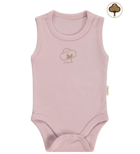 Civil Baby Organik Pamuklu 0-18 Ay Çıtçıtlı Badi - Pembe