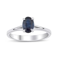 Safir Oval Tektaş Yüzük