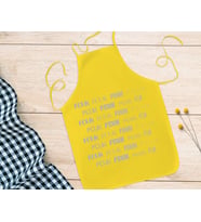 BK Gift Fcuk Tasarımlı Sarı Mutfak Önlüğü Aşçı Hediyesi, Arkadaşa Hediye-6