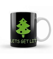 Yılbaşı Yeni Yıl KonseptliLets Get Lit Ugly Sweater Kupa Bardak Porselen