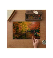 Sonbahar - Dere - Manzara Tasarımı 240 parça Ahşap Puzzle Ahşap Kutuda MP09636