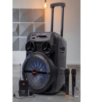 Midex MXR-280SXC Taşınabilir Seyyar Portatif 3 Mikrofonlu Şarjlı Ses Sistemi Hoparlör (280 Watt)