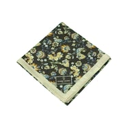 Mim Eşarp Prime Pamuk Çiçek Desenli Eşarp 90x90 cm (Haki)