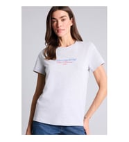 Defacto Baskılı Gri Kadın T-Shirt H2144AX/GR93